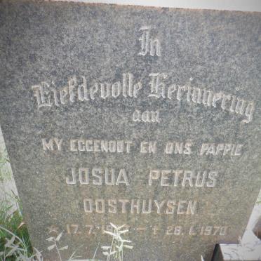 OOSTHUYSEN Josua Petrus 1927-1970