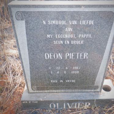 OLIVIER Deon Pieter 1967-1998