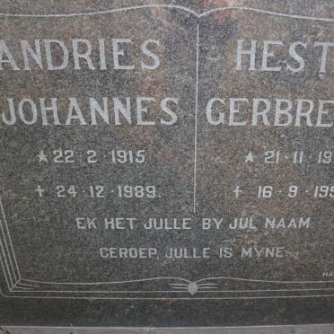 PEYPER Andries Johannes 1915-1989 &amp; Hester Gerbrecht 1914-1990