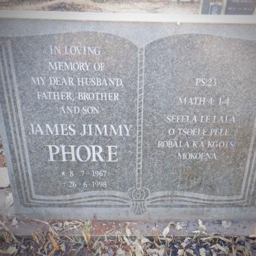 PHORE James Jimmy 1967-1998