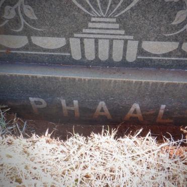 PHAAL Frederick Johannes Jacobus 1953-1981