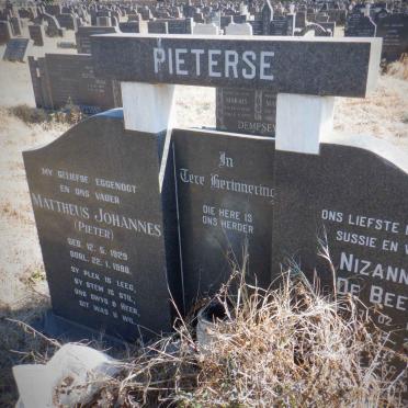 PIETERSE Mattheus Johannes 1929-1980 :: DE BEER Nizanne 1987-2010
