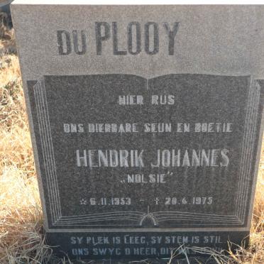 PLOOY Hendrik Johannes, du 1953-1975