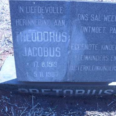 PRETORIUS Theodorus Jacobus 1919-1987