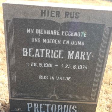 PRETORIUS Beatrice Mary 1901-1974