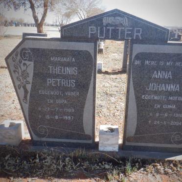 PUTTER Theunis Petrus 1909-1997 &amp; Anna Johanna 1916-2004
