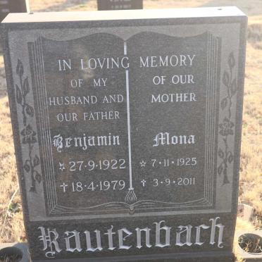 RAUTENBACH Benjamin 1922-1979 &amp; Mona 1925-2011
