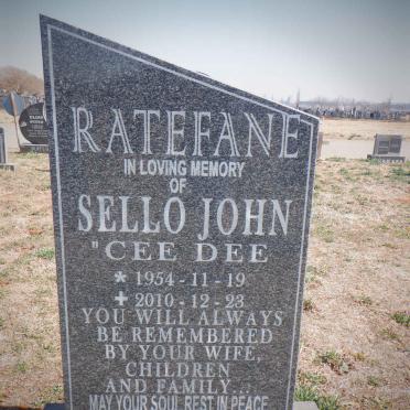 RATEFANE Sello John 1954-2010