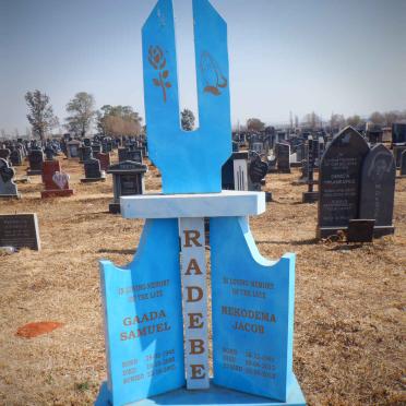 RADEBE Gaada Samuel 1945-2005 :: RADEBE Nekodema Jacob 1941-2012