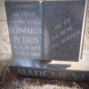 RADEMEYER Hermanus Petrus 1937-1984