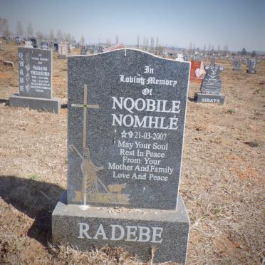 RADEBE Nqobile Nomhle 2007-2007