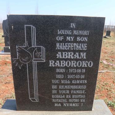 RABOROKO Abram 1972-2007
