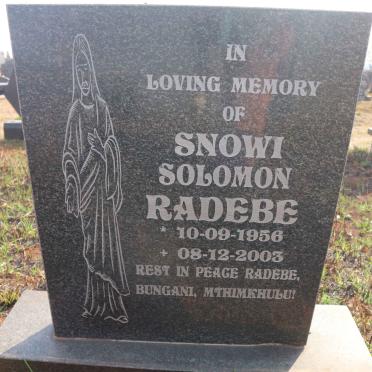 RADEBE Snowi Solomon 1956-2003 