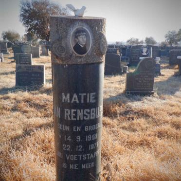 RENSBURG Matie, van 1959-1975