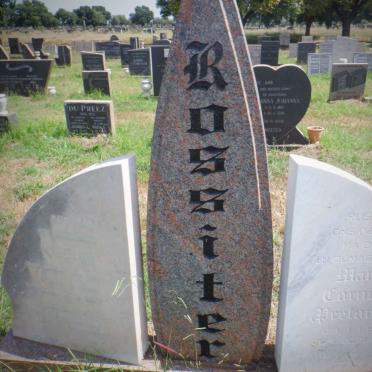 ROSSITER George 1929-1975 &amp; Maria Cornelia PRETORIUS 1932-2015