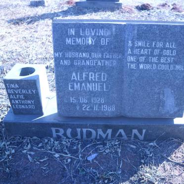 RUDMAN Alfred Emanuel 1928-1988