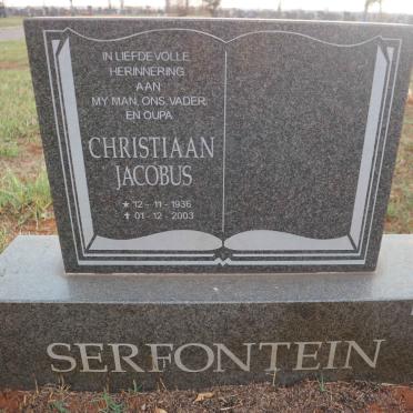 SERFONTEIN Christiaan Jacobus 1936-2003