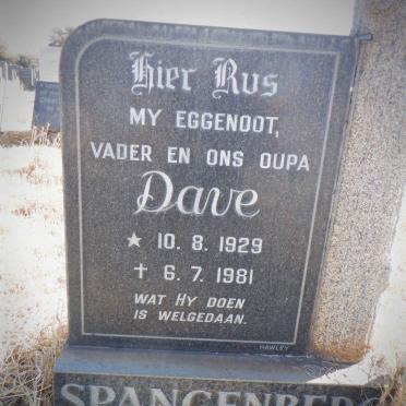 SPANGENBERG Dave 1929-1981