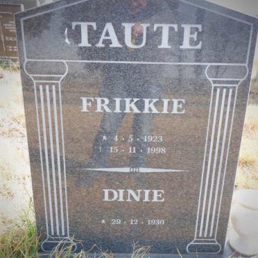 TAUTE Frikkie 1923-1998 &amp; Dinie 1930-