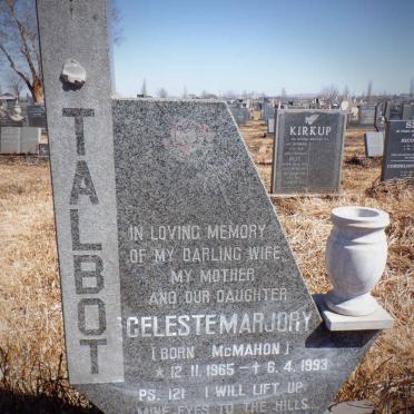 TALBOT Celeste Marjory nee McMAHON 1965-1993