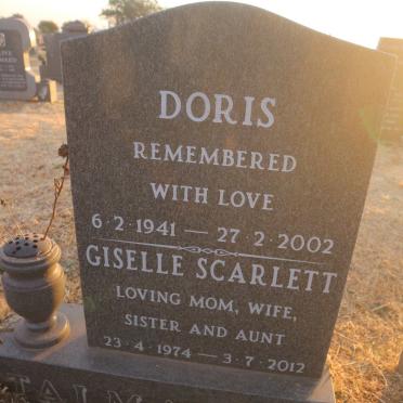 TALMADGE Doris 1941-2002 :: TALMADGE Giselle Scarlett 1974-2012