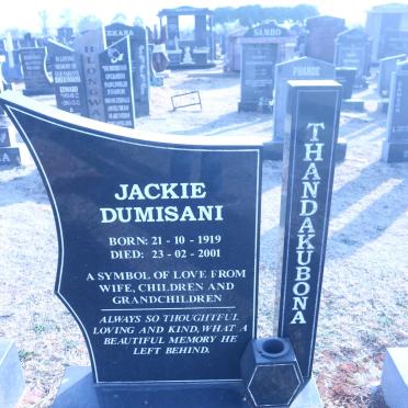 THANDAKUBONA Jackie Dumisani 1919-2001