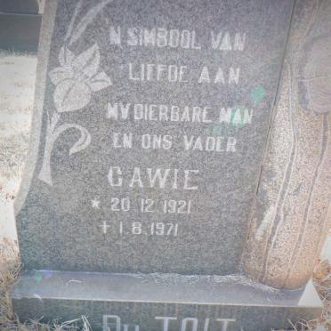 TOIT Gawie, du 1921-1971