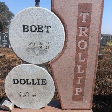 TROLLIP Boet 1949-2009 &amp; Dollie 1949-2006