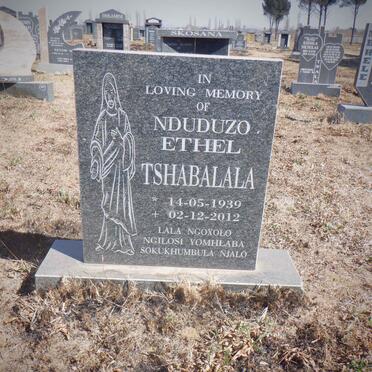 TSHABALALA Nduduzo Ethel 1939-2012