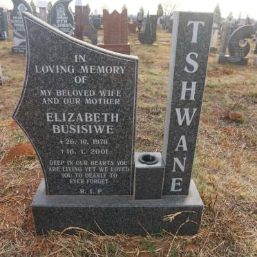 TSHWANE Elizabeth Busisiwe 1970-2001 