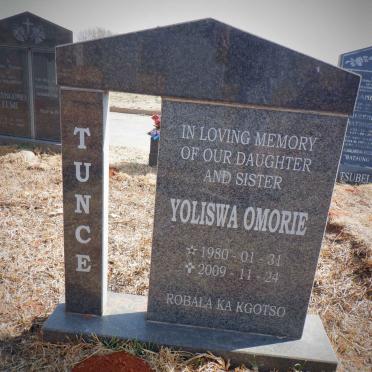 TUNCE Yoliswa Omorie 1980-2009