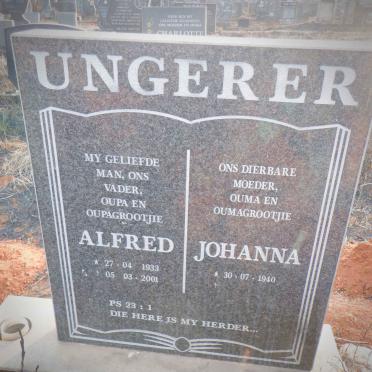 UNGERER Alfred 1933-2001 &amp; Johanna 1940-