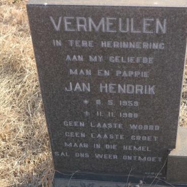 VERMEULEN Jan Hendrik 1959-1980