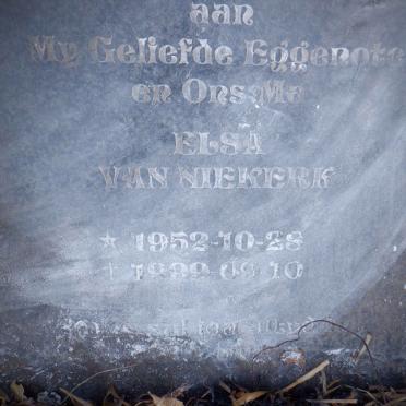 VISSER Frederick Jacobus McLachlan 1933-1999 :: VAN NIEKERK Elsa 1952-1999