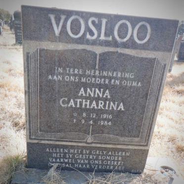 VOSLOO Anna Catharina 1916-1984