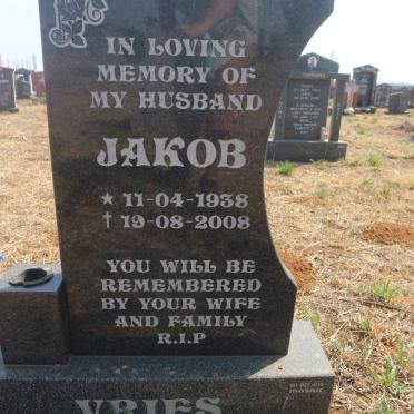 VRIES Jakob 1938-2008