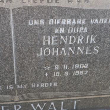 WALT Hendrik Johannes, van der 1902-1962 &amp; Hester Catharina KRUGER 1894-1977