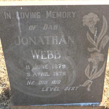 WEBB Jonathan 1879-1979