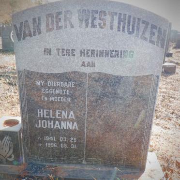 WESTHUIZEN Helena Johanna, van der 1941-1996