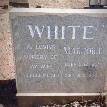 WHITE Marjorie 1931-1974