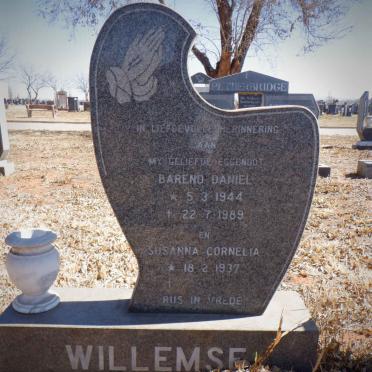 WILLEMSE Barend Daniel 1944-1989 &amp; Susanna Cornelia 1937-