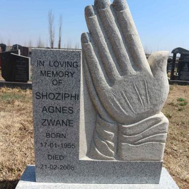 ZWANE Shoziphi Agnes 1955-2008