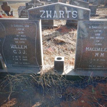 ZWARTS G.J.J. 1926-1999 &amp; M.M. 1926-