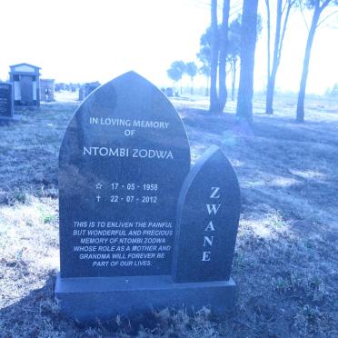 ZWANE Ntombi Zodwa 1958-2012