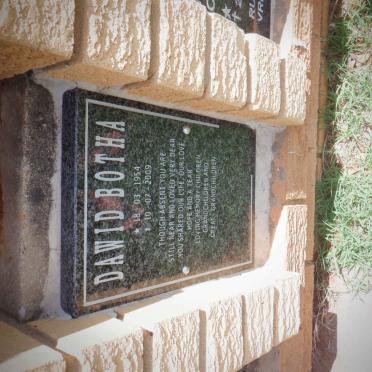 BOTHA Dawid 1954-2009