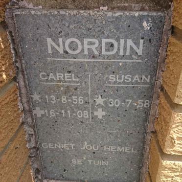 NORDIN Carel 1956-2008 &amp; Susan 1958- 