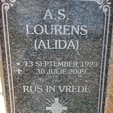 LOURENS A.S. 1923-2009 