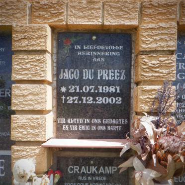PREEZ Jaco, du 1981-2002 