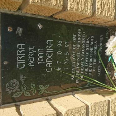 CIRRA Beryl Jean Ladeira 1996-1997