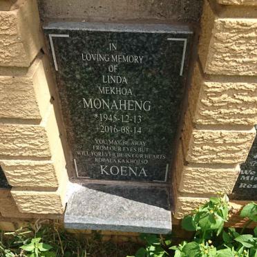MONAHENG Linda Mekhoa 1945-2016 